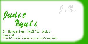 judit nyuli business card